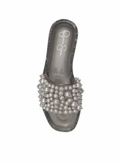 Camuto Kassime Flat Slide In Smoke Pearl Shoes
