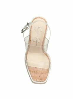 Camuto Maede Platform Wedge Sandal In Clear