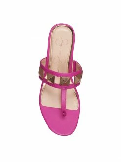 Camuto Shoes Movena Flat Thong Slide In Pink