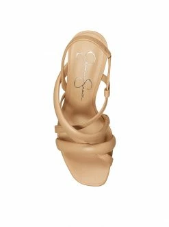 Camuto Shoes Simina Platform Wedge Sandal In Buff