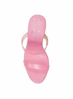 Camuto Tumile Platform Wedge Slide In Pink Shoes