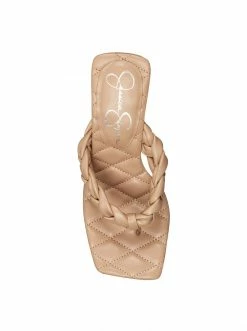 Camuto Shoes Zaliye High Heel Thong Sandal In Buff