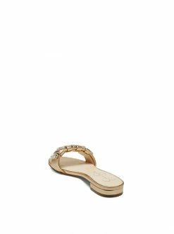 Camuto Amille Flat Slide In Gold Shoes
