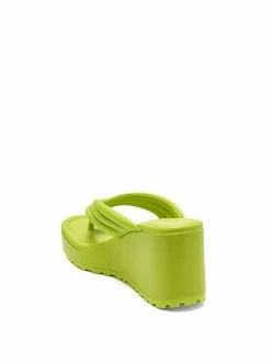 Camuto Kemnie Wedge Slide In Spring Green Shoes