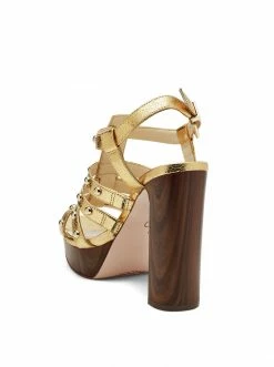 Camuto Rienne Platform Sandal In Gold