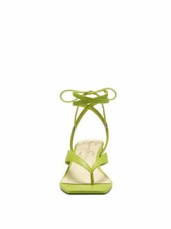 Camuto Sitelli Mid Heel Sandal In Green Shoes
