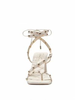 Camuto Shoes Zayve High Heel Thong Sandal In Chalk