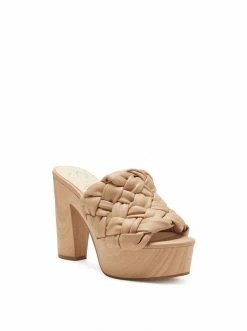 Camuto Supira Platform Slide In Buff
