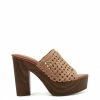 Camuto Shelbie Platform Slide In Natural Woven