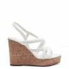 Camuto New Arrivals Simina Platform Wedge Sandal In White