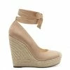 Camuto Zexie Platform Wedge In Almond