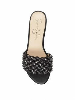 Camuto Aprio Flat Slide In Black
