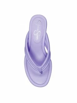 Camuto Kemnie Wedge Slide In Paisley Purple Shoes