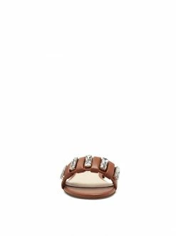 Camuto Amille Flat Slide In Ginger Cookie