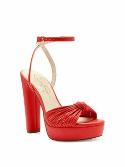 Camuto Immie Platform Sandal In Red