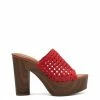 Camuto Shoes Shelbie Platform Slide In Red