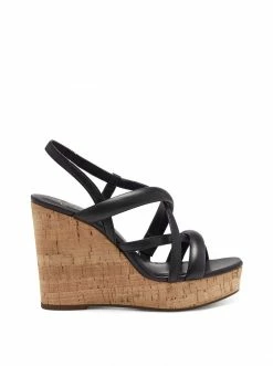 Camuto Simina Platform Wedge Sandal In Black
