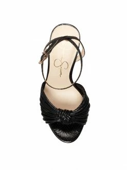 Camuto Immie Platform Sandal In Black Snake
