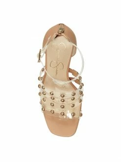 Camuto Oprina High Heel Sandal In Clear Shoes