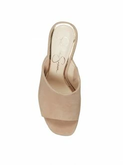 Camuto Shoes Shantelle Platform Wedge Slide In Almond