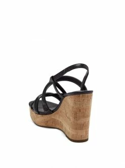 Camuto Simina Platform Wedge Sandal In Black