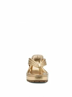 Camuto Kemnie Wedge Slide In Gold