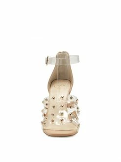 Camuto Oprina High Heel Sandal In Clear Shoes