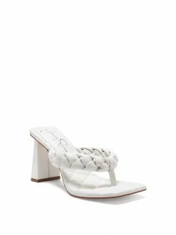 Camuto Shoes Zaliye High Heel Thong Sandal In White