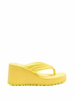Camuto Shoes Kemnie Wedge Slide In Buttercup