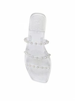 Camuto Jullema Flat Slide In Clear