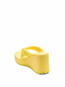Camuto Shoes Kemnie Wedge Slide In Buttercup