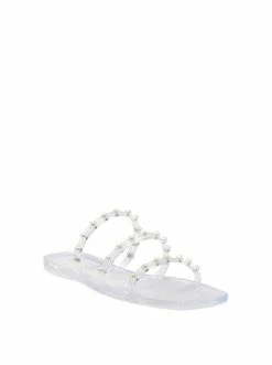 Camuto Jullema Flat Slide In Clear