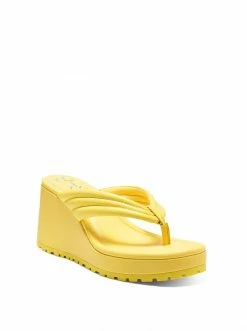 Camuto Shoes Kemnie Wedge Slide In Buttercup