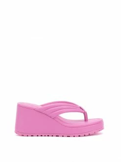 Camuto Kemnie Wedge Slide In Bubble Pink