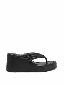 Camuto Shoes Kemnie Wedge Slide In Black