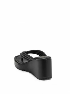 Camuto Shoes Kemnie Wedge Slide In Black