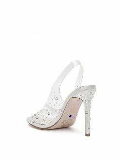 Camuto Jaisey High Heel Slingback In Clear