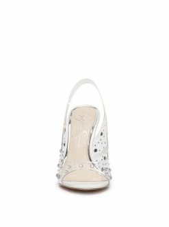 Camuto Jaisey High Heel Slingback In Clear
