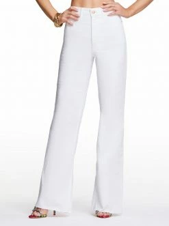 OJG Tease High Rise Wide Leg Jeans In White Clothing