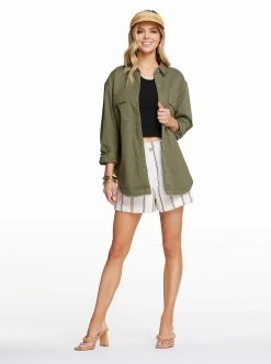 OJG Clothing Tenley Overshirt In Kalamata