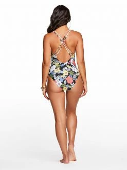 Amerex Tropical Punch One Piece In Mandarin Swim