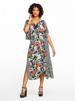 Amerex Tropical Punch Cover Up In Floral Swim