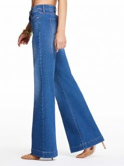 OJG True Love Wide Leg Trouser Jeans In Skylines Clothing