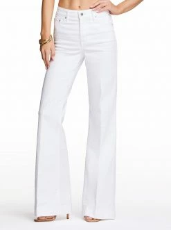 OJG True Love Wide Leg Trouser Jeans In White Clothing