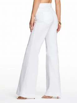 OJG True Love Wide Leg Trouser Jeans In White Clothing