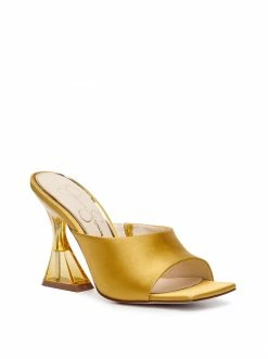 Camuto Sanaa Slide In Satin Brass New Arrivals