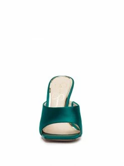 Camuto Sanaa Slide In Green Shoes