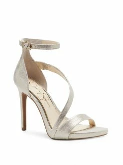 Camuto Rayli High Heel Sandal In Pale Gold Shoes