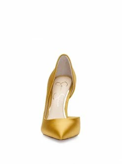 Camuto Prizma D'Orsay Pump In Satin Brass Shoes 8 Camuto Prizma D'Orsay Pump In Satin Brass Shoes