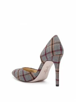 Camuto Prizma D'Orsay Pump In Black & White Plaid Shoes